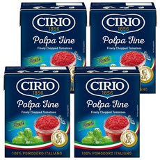 CIRIO 切丁番茄羅勒, 4個, 390g