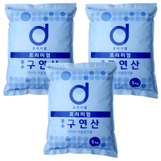 d오리지널 프리미엄 무수 구연산, 5kg, 3개