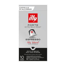 illy 意利 Forte 重烘焙濃縮 NESPRESSO咖啡膠囊, 5.7g, 10個裝, 1組