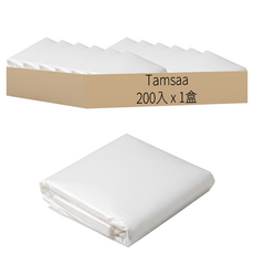 Tamsaa 透明垃圾袋 40L 200入, 1盒