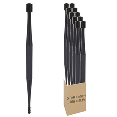 STAR CANDY 螺旋雙頭掏耳棒 黑色, 5個裝, 2組