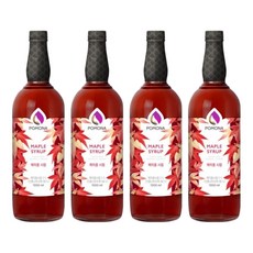 포모나 메이플 시럽 포모나 커피시럽, 4개, 1L