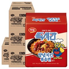 하림 맥시칸 양념치킨 볶음면 봉지 136g, 128개