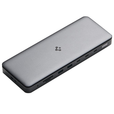슈피겐 썬더볼트4 USB4 8K 트리플 모니터 도킹스테이션 PD2307, 스페이스 그레이, 1개