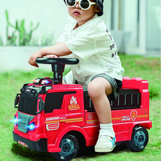 2合1 想像力消防車嚕嚕車 + 軌道遊戲, 1套, 混合顏色