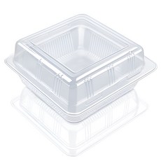 URBANFLAIR PET 方形容器蓋組, 1套, 100入