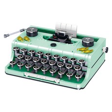 ATTO BLOCK LIN07 薄荷綠打字機迷你積木 01025L, 混色, 1盒