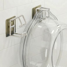 스프렉스 무타공 스테인리스 세숫대야 걸이, 실버, 2개