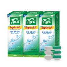 옵티프리 리플레니시 렌즈세정액 3p + 렌즈케이스 3p, 420ml, 3개
