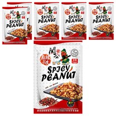 關公麻辣花生, 6個, 100g