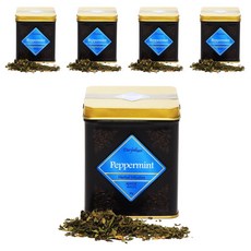 다질리언 페퍼민트 허브차 캔, 40g, 5개