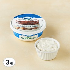 밀라 마스카포네 치즈, 250g, 1개입, 3개