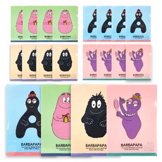 BARBAPAPA 泡泡先生 角色圖案文件夾 4款*5入組, 混色, 1套