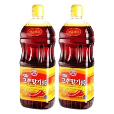 오뚜기옛날 고추맛기름, 1.5L, 2개