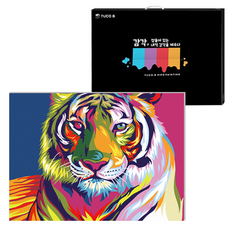 TUCO.B DIY繪畫組 水平型 40*50cm, 彩虹老虎(GX9203), 1組