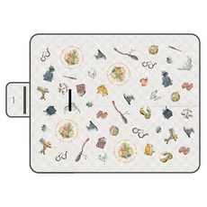 Harry Potter 哈利波特 六層升級防水野餐墊, 霍格華茲 白色