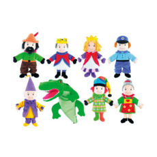 beleduc 角色手偶戲 8個 填充玩具 適用年齡3歲以上, 1組