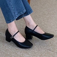 SHOE. CARPE 柔軟瑪莉珍中跟鞋 賓客穿搭平底鞋 4cm