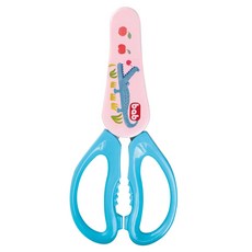 bab 培寶 可拆式寶寶餐食剪 長刃 420不鏽鋼硬度 附收納蓋, 食物剪刀, 1支, 藍色