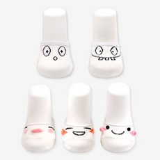 HI BABY CLUB 淘氣小臉圖案襪 5入