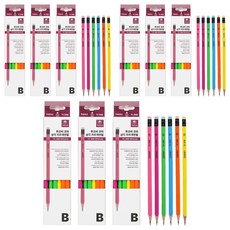 투코비 코마 삼각 지우개 연필 B TC-208 12종, 혼합색상, 9세트