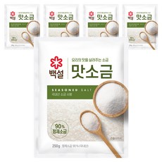 백설 맛소금, 250g, 5개