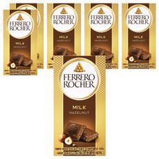 FERRERO ROCHER 金莎 金莎榛果碎牛奶巧克力片, 6盒, 90g