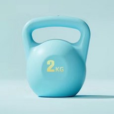 순잠 체력 강화 근력 홈 트레이닝용 물주입 케틀벨, 블루, 1개, 2kg