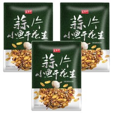 盛香珍 蒜片小魚干花生, 70g, 3包