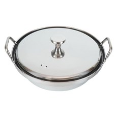 FREIZ 和平 味菊三所 IH 兼容不鏽鋼海鮮鍋 帶蓋 日本製造, 24cm, 銀色, 1個