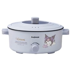 Corelle Brands 康寧餐具 Snapware SEKA Kuromi 多功能不沾電火鍋 3.2L 1.25kg, SN-HPKU/TW