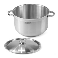 Kitchen-Art IH感應爐適用雙耳不鏽鋼湯鍋, 銀色, 28cm