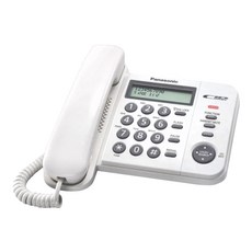 Panasonic 來電顯示有線電話機 時尚白, KX-TS560MXW