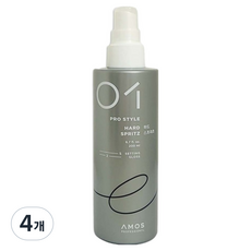 아모스프로페셔널 락킹 피니셔 하드 스프리츠, 200ml, 4개