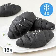 신라명과 무염버터로만든 먹물버터 소금빵 (냉동), 75g, 4개입, 4개