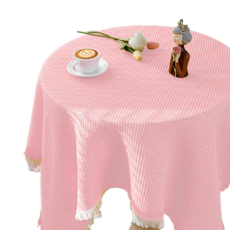 Titan 鬆餅格紋桌布, 90 x 240 cm, 鬆餅格紋 粉紅色