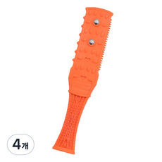 킹스로드 휴대용 괄사 지압기 정사각형, 혼합색상, 4개