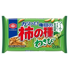 龜田製菓 柿之種 柿種米果 山葵風味, 164g, 1袋