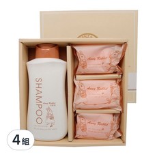 Anny Rabbit 安妮兔 1洗3皂 旅行組 植物性潔淨配方, 70g, 300ml, 4組
