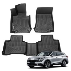 더존 입체포집 TPE 카매트, 기아 스포티지 NQ5 가솔린(2021~24)), 올블랙