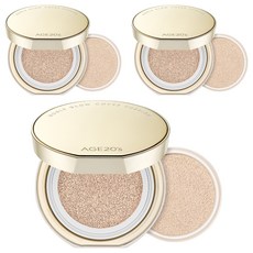 AGE20'S Noble Glow極致光采持久氣墊粉餅 12g+替換芯 12g, 21 Neutral Ivory, 3組