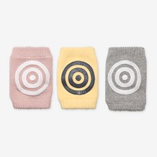 HI BABY CLUB 護膝套3件組, 女童套裝(粉色+黃色+灰色), 1組