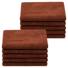 Ssukssak 超細纖維咖啡廳抹布棕色, 10個