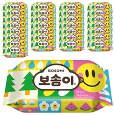 보솜이 펀앤플레이 라이트 물티슈 휴대용, 30개
