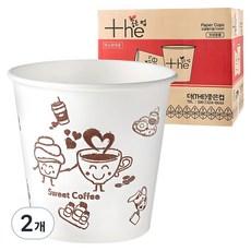 더좋은컵 천연펄프 종이컵 184ml, 1000개입, 2개