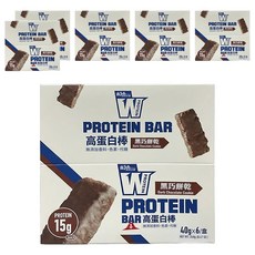 義美生醫 W PROTEIN BAR高蛋白棒 黑巧餅乾, 6盒, 240g