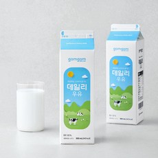 곰곰 데일리 우유, 900ml, 2개