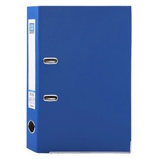 連勤牌文具 精裝二孔拱型夾 方形G眼, 藍色, 1本