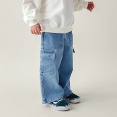 Walton Kids 兒童半寬版工裝牛仔褲