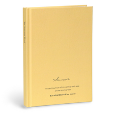 ICONIC SOUVENIR B6 橫線硬殼精裝筆記本, 02 奶油黃, 1個